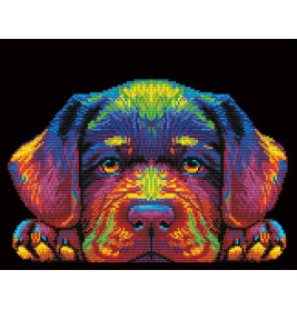 Diamond Painting Neon Hundewelpen