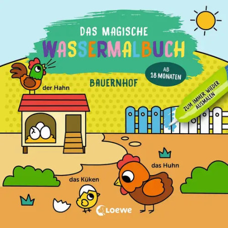 Das magische Wassermalbuch - Bauernhof