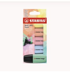 STABILO BOSS MINI Textmarker 5 er Pastelalte Artnr