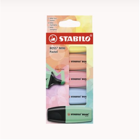 STABILO BOSS MINI Textmarker 5 er Pastelalte Artnr