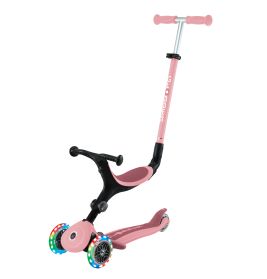Globber Go-Up Active Lights 360 pastellrosa mit Leuchtroll