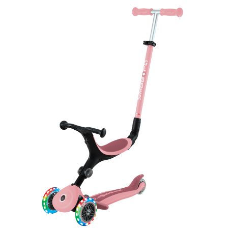 Globber Go-Up Active Lights 360 pastellrosa mit Leuchtroll