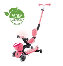 Globber Go-Up Active Lights 360 pastellrosa mit Leuchtroll