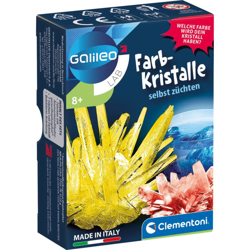 Clementoni Galileo Mini-Set-Farb-Kristalle selbst züchten
