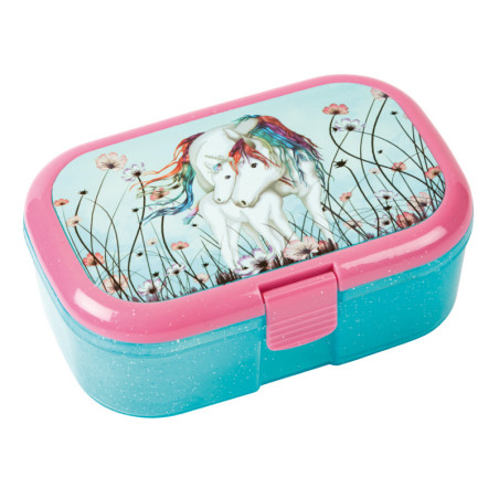 TapirElla Glitzer-Lunchbox Einhorn Lunabelle mit Fohlen