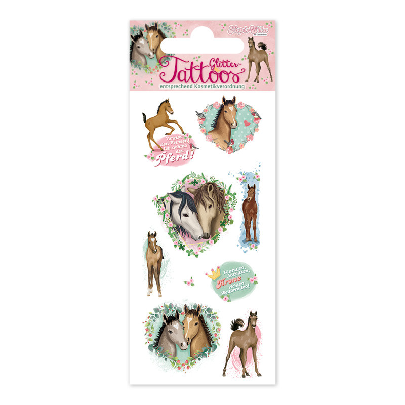 TapirElla Glitter-Tattoo Pferde 2