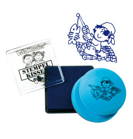Moosgummi-Stempel mit Stempelkissen, Pit Planke