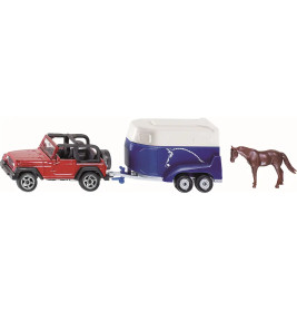 SIKU 1651 Jeep mit Pferdeanhänger, sortiert