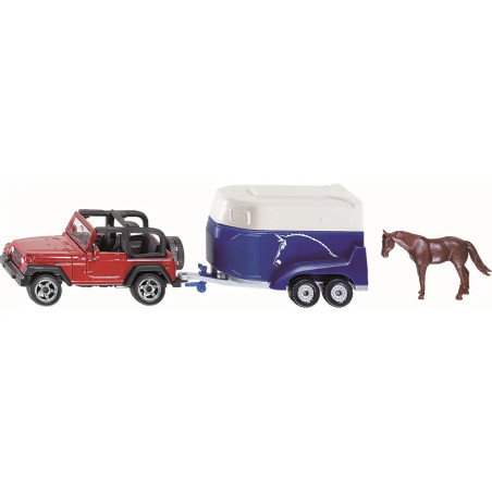 SIKU 1651 Jeep mit Pferdeanhänger, sortiert