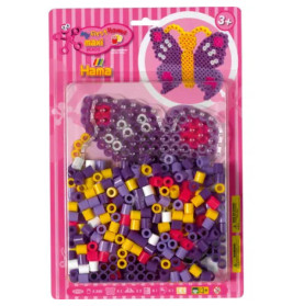 Hama® Bügelperlen Maxi - Blisterset Schmetterling - 1 Stiftplatte Schmetterling.