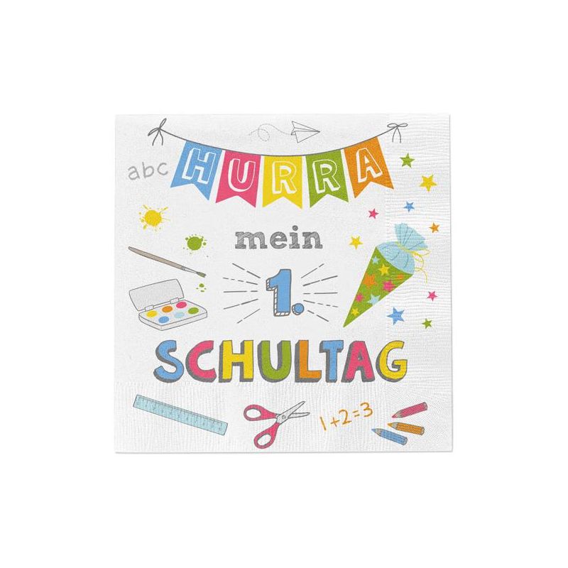 Servietten Hurra Schule 20er Pack