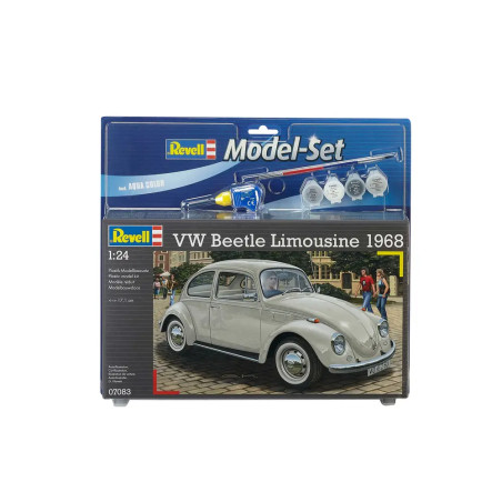 Model Set VW Beetle Limousine 68, Revell Modellbausatz mit Basiszubehör