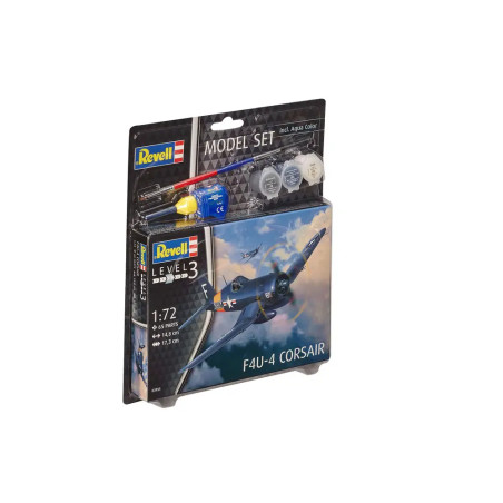 Model Set F4U-4 Corsair, Revell Modellbausatz mit Basiszubehör