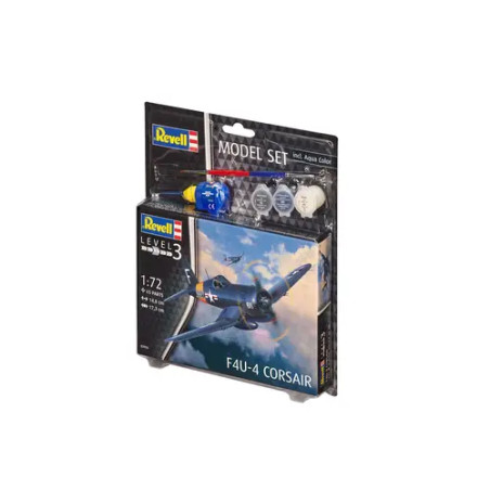 Model Set F4U-4 Corsair, Revell Modellbausatz mit Basiszubehör