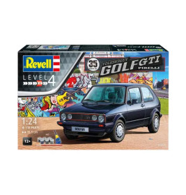 Geschenkset 35 Years Volkswagen Golf GTI Pirelli, Revell Modellbausatz mit Basiszubehör