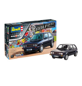 Geschenkset 35 Years Volkswagen Golf GTI Pirelli, Revell Modellbausatz mit Basiszubehör