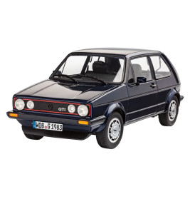 Geschenkset 35 Years Volkswagen Golf GTI Pirelli, Revell Modellbausatz mit Basiszubehör