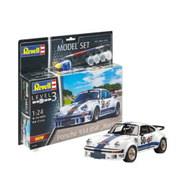 Model Set Porsche 934 RSR Martini, Revell Modellbausatz mit Basiszubehör
