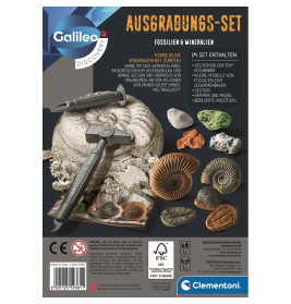 Ausgrabungs-Set Fossilien & Mineralien