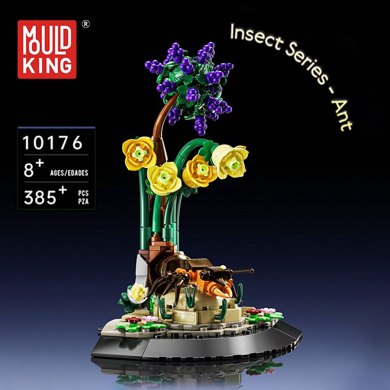Ameise und Blumen als LEGO-Set, 385 Teile, ab 8 Jahren, aus der Mould King Insect Serie.