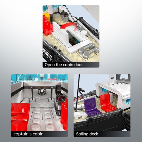 Modern Sailboat 893/pcs