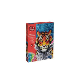 Strasssteinbild Tiger