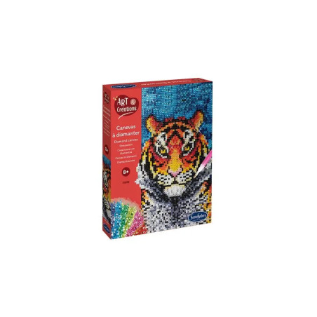 Strasssteinbild Tiger