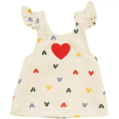Kordkleid Herz-Konfetti' m.TShirt 35 -45cm