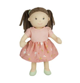 Stoffpuppe ''Lucie'' mit Kleidchen 32cm