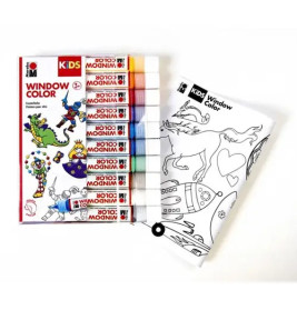 Marabu KiDS WINDOWCOLOR, 10x25 ml, sorti