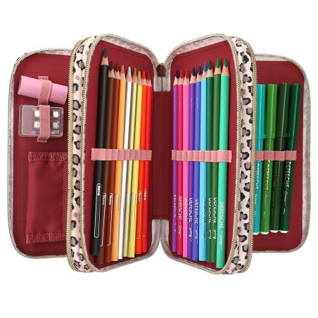 TopModel 3 Fach Federtasche