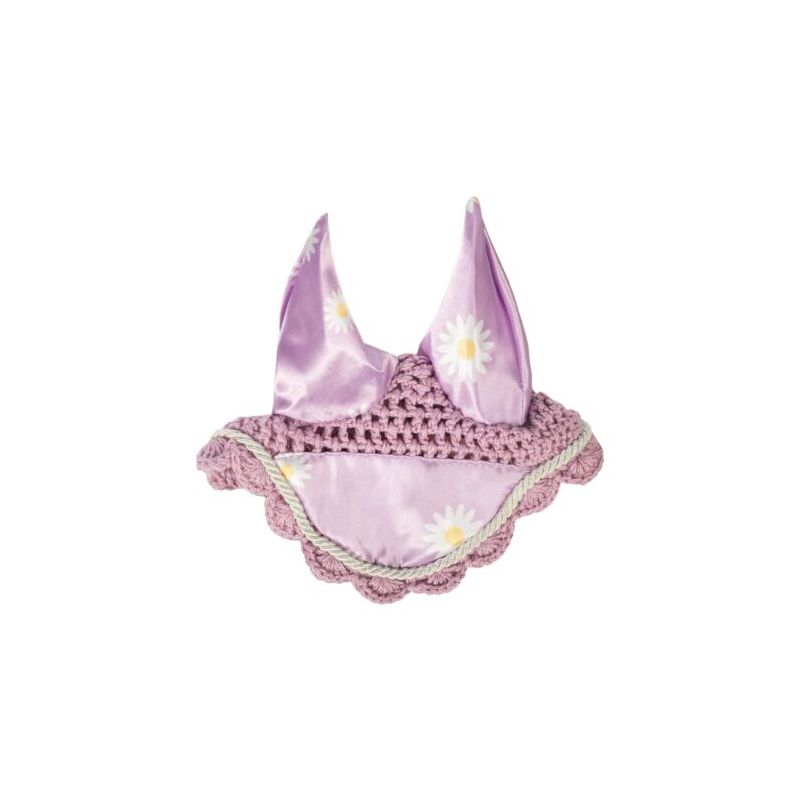 Fliegenhaube violett mit Gänse blümchen - Hobby Horsing