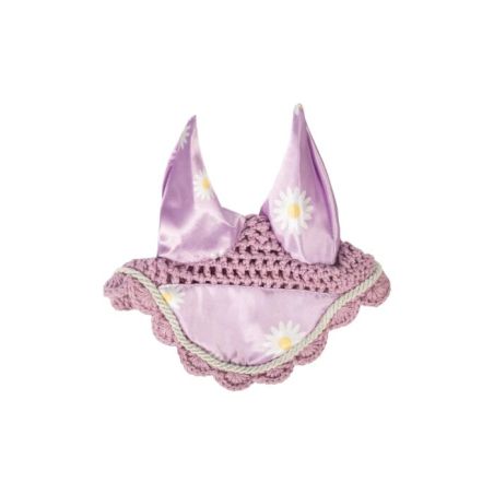 Fliegenhaube violett mit Gänse blümchen - Hobby Horsing