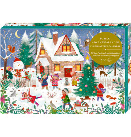 Fröhliche Winterzeit, Puzzle-Adventskalender