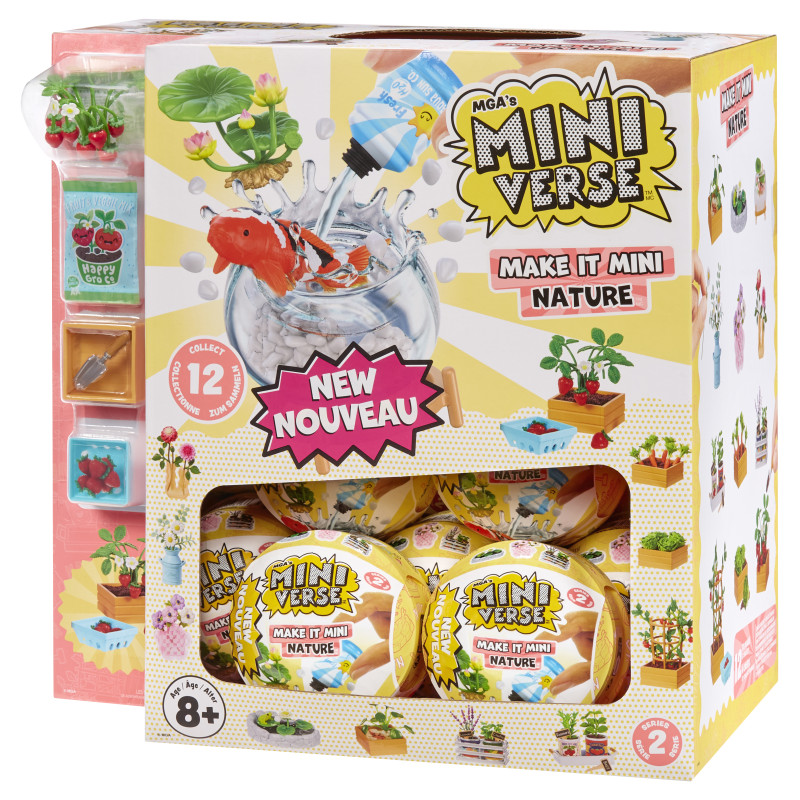 MGA Miniverse Make It Mini Botanic Nature Überraschungskugel mit Mini-Pflanzen, ab 8 Jahren, EAN 0035051528166.