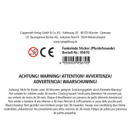 Funkelnde Sticker (Pferdefreunde), sortiert