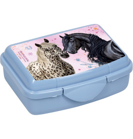 Mini-Snackbox - Pferdefreunde, hellblau