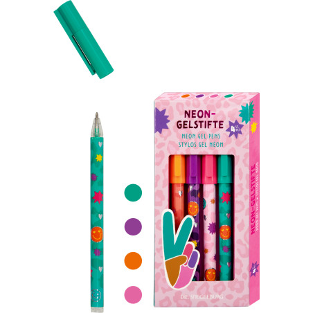 Neon-Gelstifte 4er