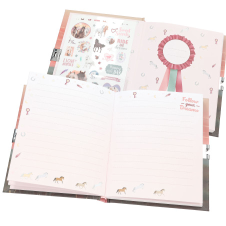 Miss Melody Tagebuch mit Stickern, Motiv