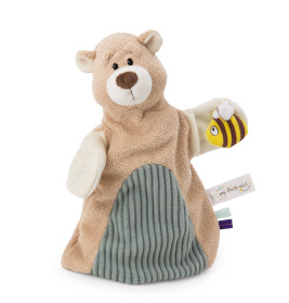 Schmusetuch Handpuppe Bär 2in1 26x25cm a