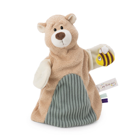 Schmusetuch Handpuppe Bär 2in1 26x25cm a