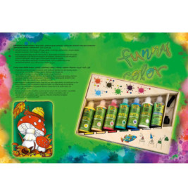 Folia - Window Color Funny Color Antik Profi Set 6 Farben + 1 Konturen