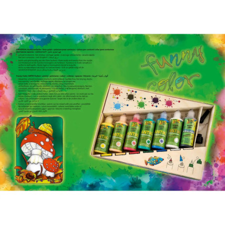 Folia - Window Color Funny Color Antik Profi Set 6 Farben + 1 Konturen