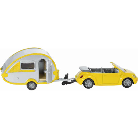 SIKU 1629 Super PKW mit Wohnanhänger, sortiert SIKU 1629 Super PKW mit Wohnanhänger, sortiert