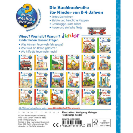 Ravenburger 33291 Wieso? Weshalb? Warum? junior, Band 2: Die Feuerwehr WWW-junior (ab 01/06)