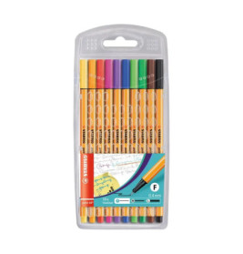 Fineliner STABILO® point 88® walletSTABILO point 88 10er Etui Fineliner sortiert 10 Farben