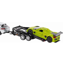 SIKU 2544 PKW mit Transport-Anh¤nger 1:55