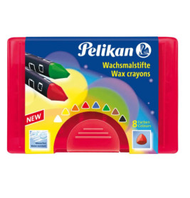 Wachsmalst.8erBox rot ws.fest