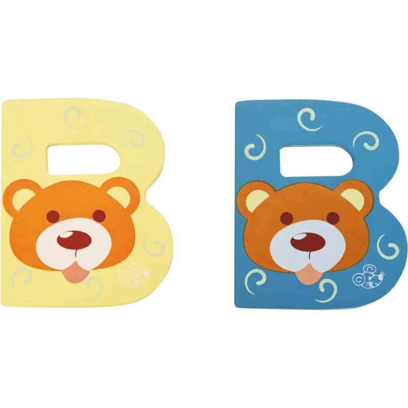 SpielMaus Holz Buchstabe B, 2-fach sortiert