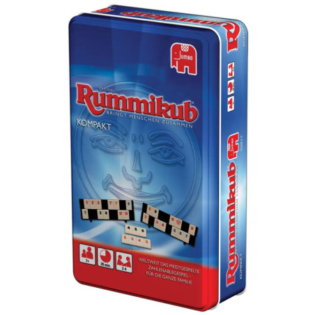 Jumbo 03817 Original Rummikub Kompakt in Metalldose